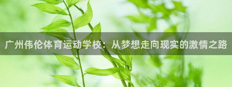米兰体育官网下载招商电话是多少:广州伟伦体育运动学校:从梦想